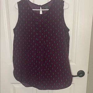 George Plum Sleeveless Geometric Print Camisole